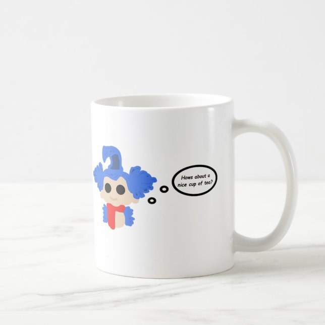 Worm mug - 'Hows about a nice cup of tea?' (Right)