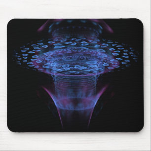 Wormhole Abstract Fractal Design Mouse Pad