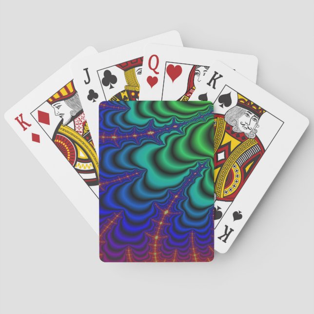 Wormhole Fractal Space Tube Playing Cards (Back)