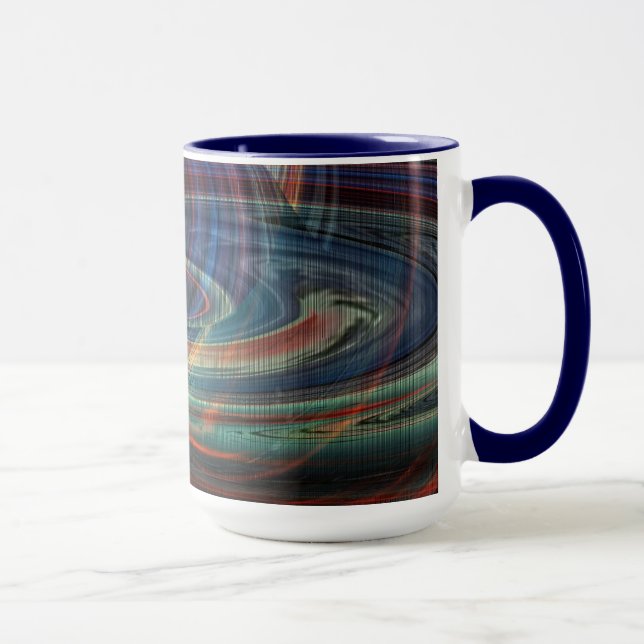 Wormhole Over The Bay Abstract Mug (Right)