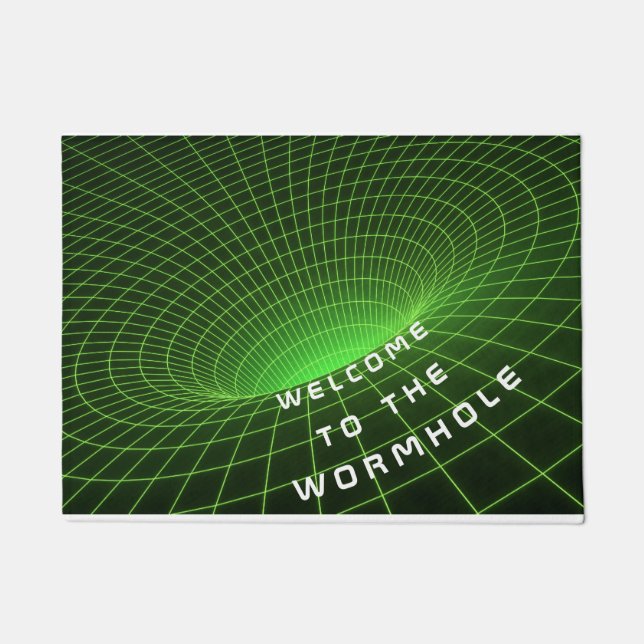 wormhole space astronauts welcome door mat (Front)