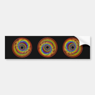 Wormhole Vortex Bumper Sticker