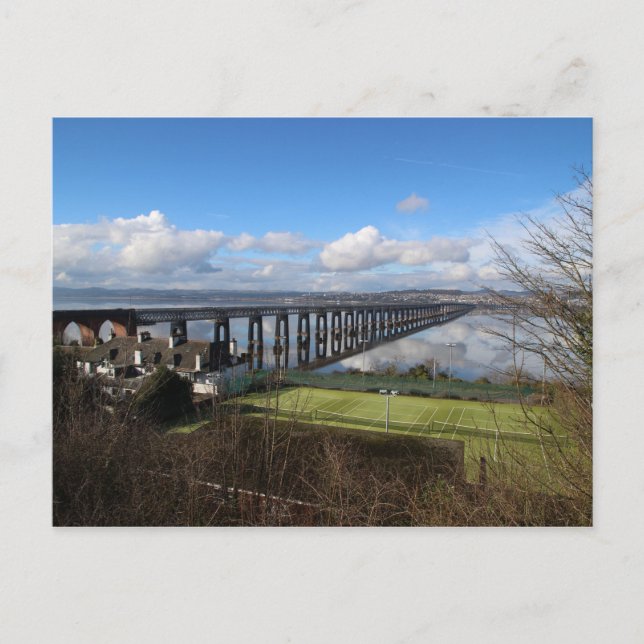 Wormit and the Tay Railway Bridge Postcard (Front)