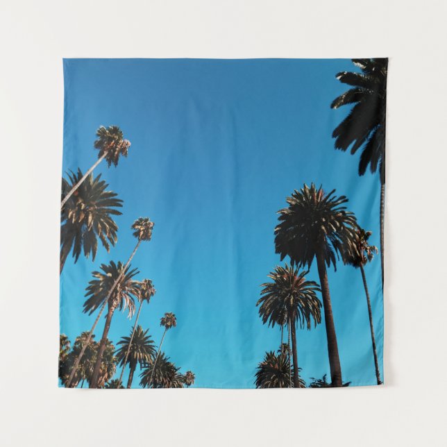 Worm's eye view of trees tapestry (Front)