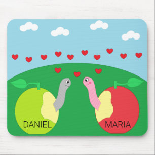 Worms in Love: Mouse Pad