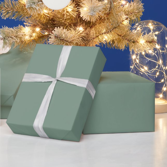 wormwood muted solid colour. wrapping paper (Holidays)