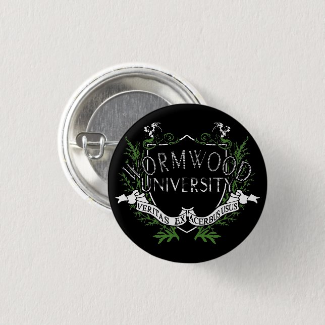 Wormwood University 1 Inch Round Button (Front & Back)