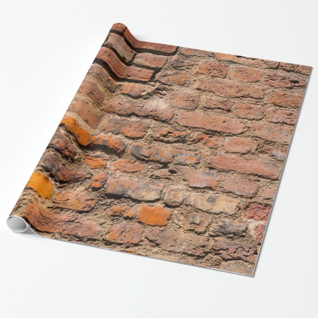 Worn Bricks 2 Wrapping Paper (Unrolled)