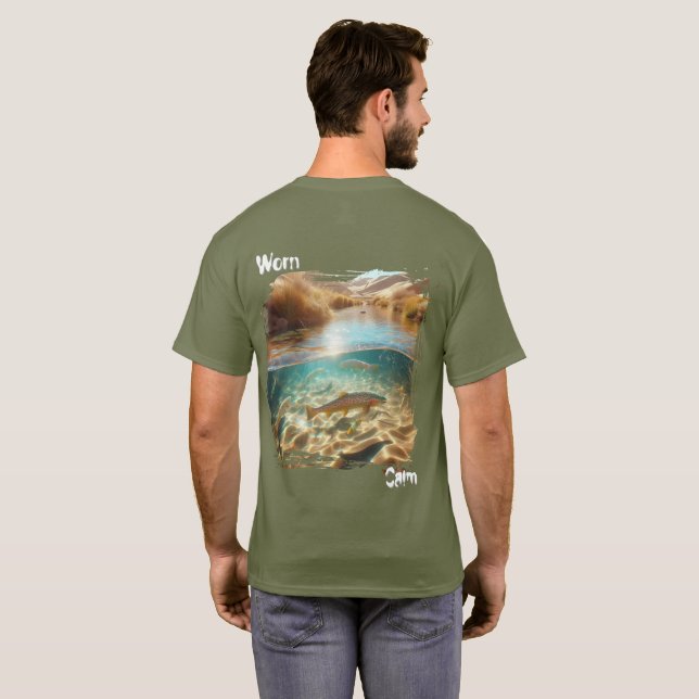 Worn Calm | Trout Stream in the Desert Nature Tee (Back Full)