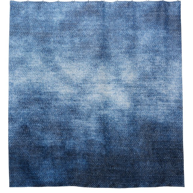 Worn denim fabric, textured background. (Front)