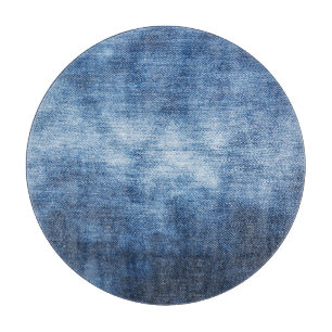Worn denim fabric, textured background. cutting board