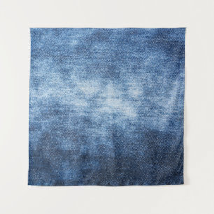 Worn denim fabric, textured background. tapestry