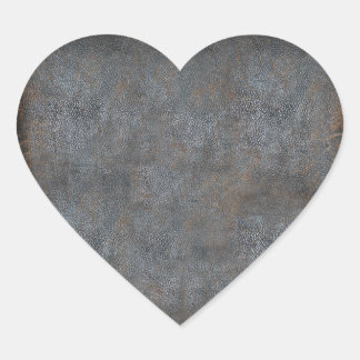 Worn Leather Antique Book Heart Sticker