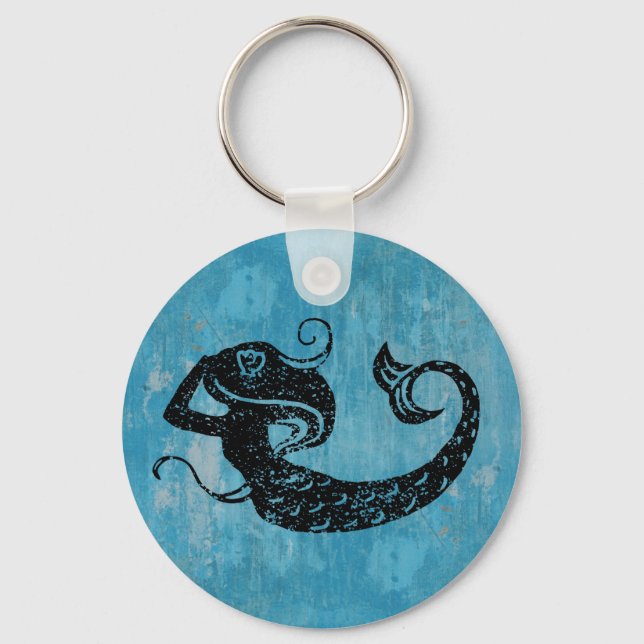 Worn Mermaid Keychain (Front)