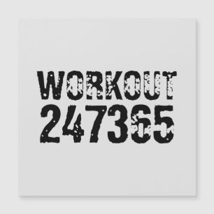 Worn out and scratched text Workout 247365 black