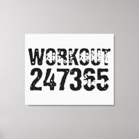 Worn out and scratched text Workout 247365 black