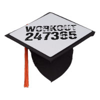 Worn out and scratched text Workout 247365 black