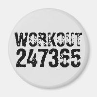 Worn out and scratched text Workout 247365 black