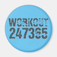 Worn out and scratched text Workout 247365 blue