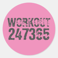 Worn out and scratched text Workout 247365 pink
