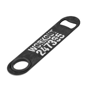 Worn out and scratched text Workout 247365 vintage Bar Key