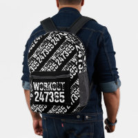 Worn out and scratched text Workout 247365 white