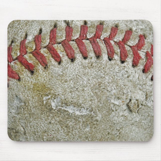 Worn Out Baseball Mouse Pad (Front)