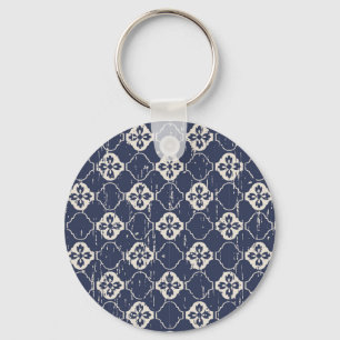 Worn Out Flowers: Vintage Seamless Keychain
