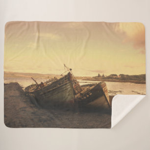 WORN OUT SHERPA BLANKET