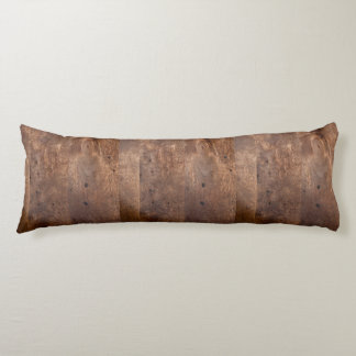 Worn pine board body pillow