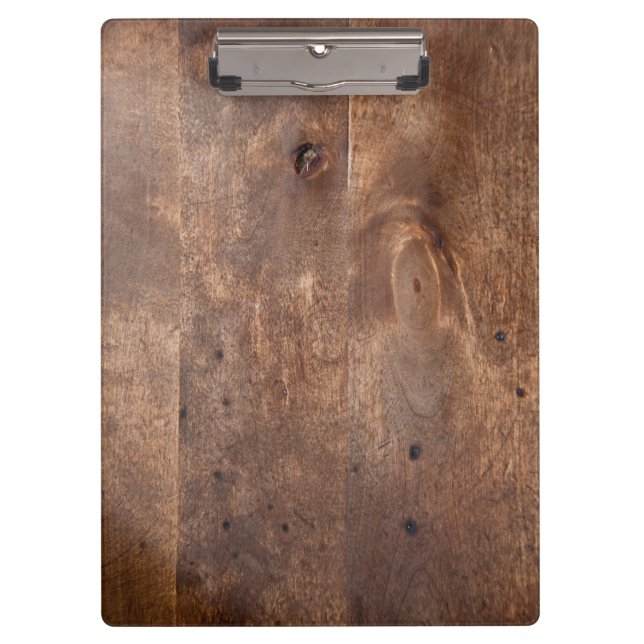 Worn pine board clipboard (Front)