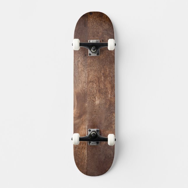 Worn pine board skateboard (Front)