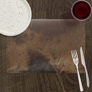 Worn Saddle Faux Leather Placemat
