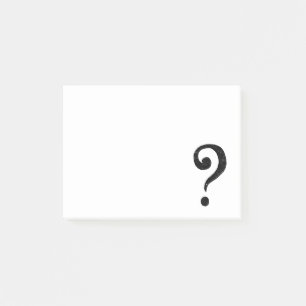 Worn Textured Question Mark Post-it Notes