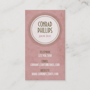 Worn Vintage Circle Graphic - Style 5 Business Card