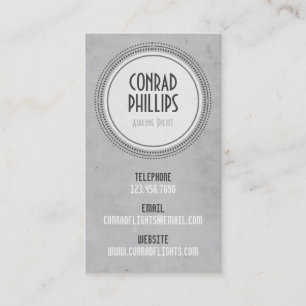Worn Vintage Circle Graphic - Style 6 Business Card