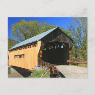 Worrall Covered Bridge Rockingham Vermont Postcard