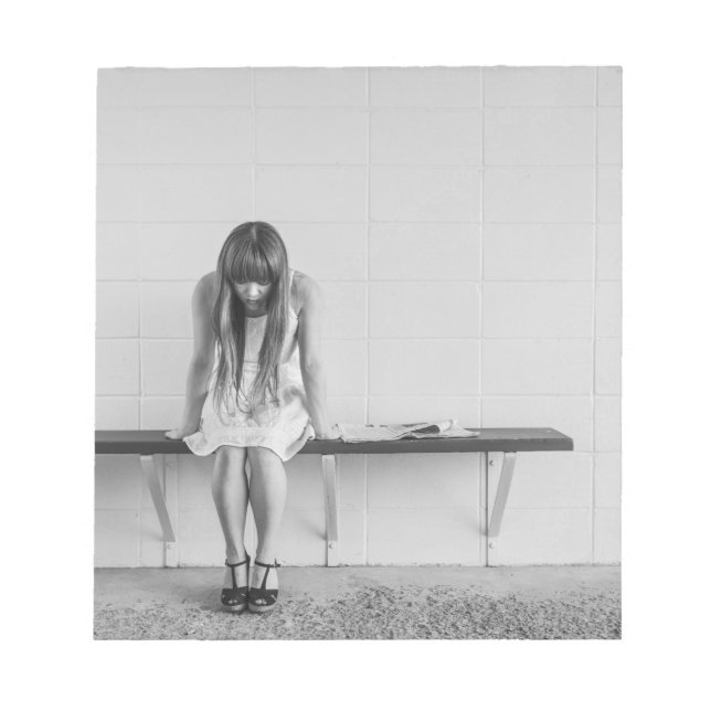 Worried Girl Notepad (Front)
