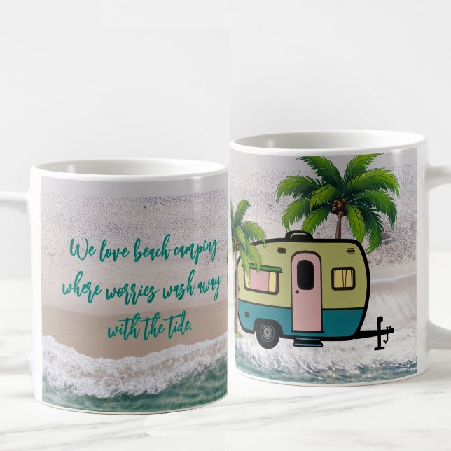 Worries Wash Away Beach Camping  Coffee Mug (Creator Uploaded)