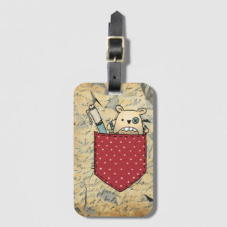 Worry Eater Pocket Luggage Tag