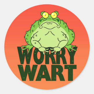 Worry Wart Classic Round Sticker