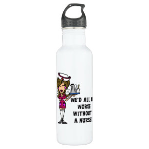 Worse Without a Nurse 710 Ml Water Bottle