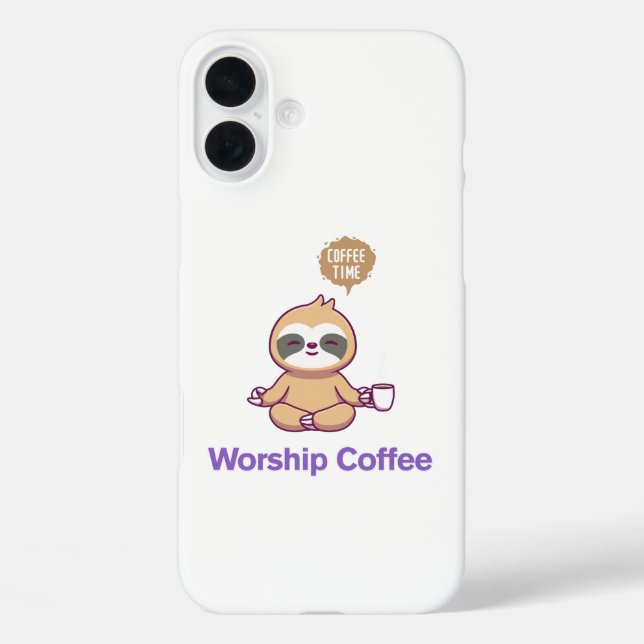 Worship Coffee - Iphone 16 Plus  Case-Mate iPhone Case (Back)