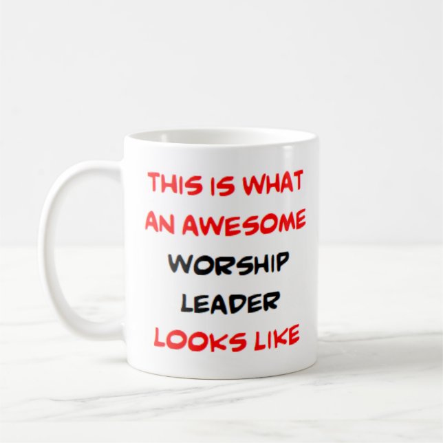 worship leader, awesome coffee mug (Left)