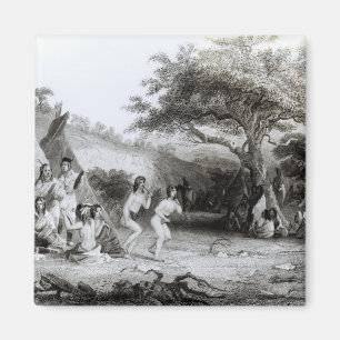 Worship of the Sun, engraved by R. Ehnshelwood Magnet