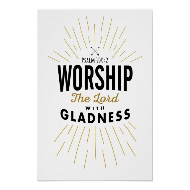 Worship the Lord with Gladness Art Print (Front)