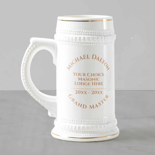 Worshipful Master Masonic Beer Stein