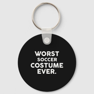 Worst Soccer Costume Ever For Soccer Players Keychain