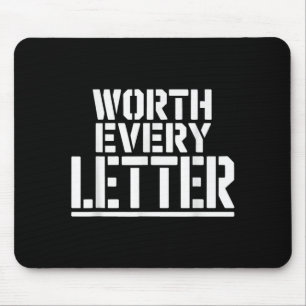 Worth every letter boot camp graduation proud mouse pad