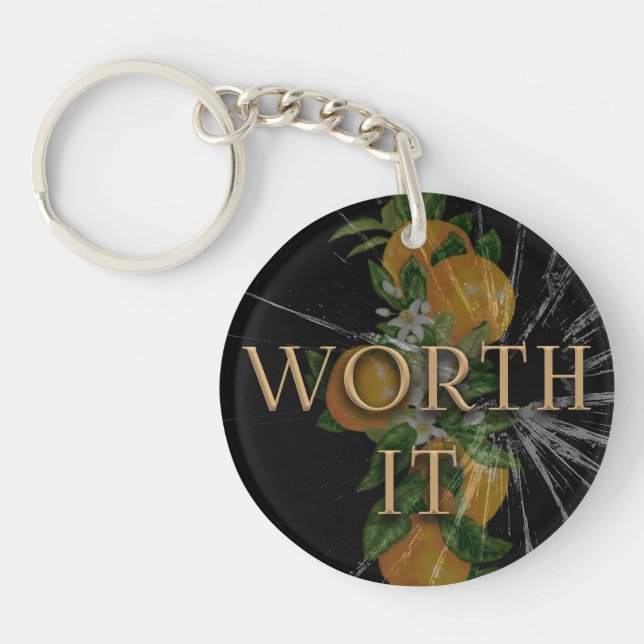 Worth It Keychain (Front)